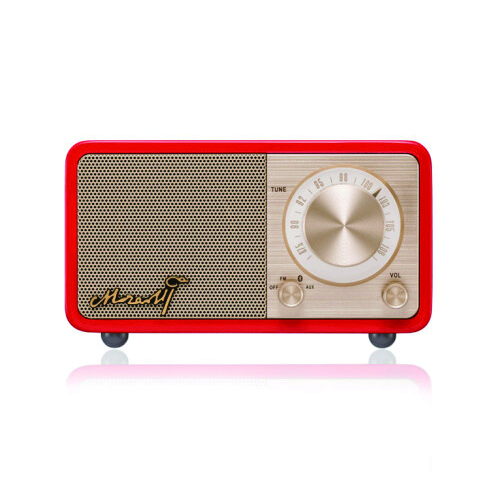SANGEAN MOZART New Year red mini wireless wooden speaker radio portable stereo