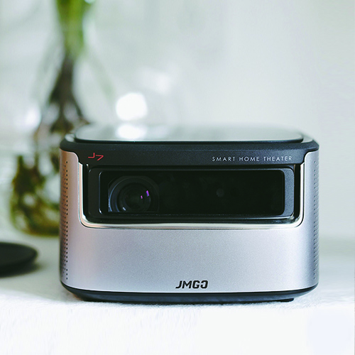 JmGOJ7 projector for home use (1080P full hd quadrangular trapezoid calibration instantaneous autofocus smart cinema)